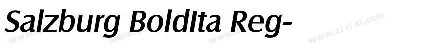 Salzburg BoldIta Reg字体转换